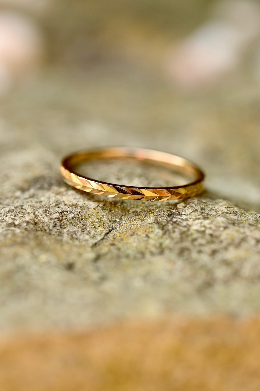 Bague or jaune – Echo