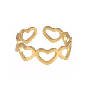 Bague coeurs