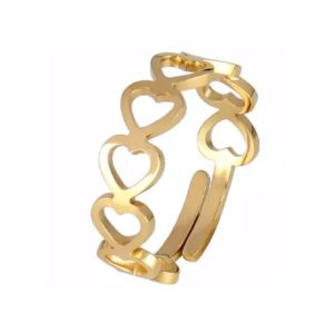Bague ouverte coeur