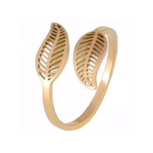 Bague ouverte laurier