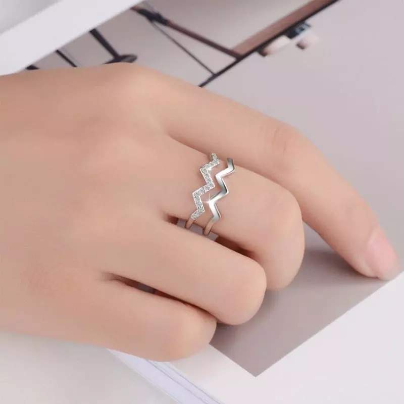 Bague oxydes de zirconium en argent 925 – Image 2