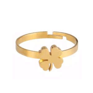 Bague porte-bonheur plaqué or