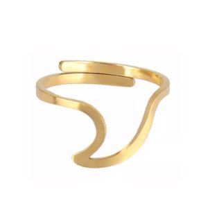 Bague vague acier