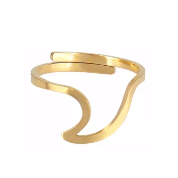 Bague vague acier