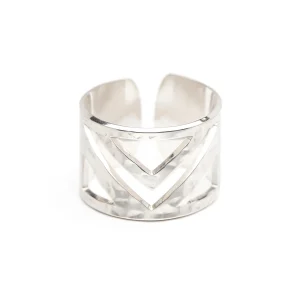 Bague Zak Argent Martelée Ajustable
