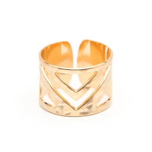 Bague Zak Or Martelée Ajustable