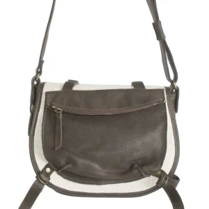 Sac besace en cuir marron - Pascale Risbourg