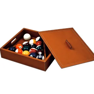 Boite de billiard en cuir sur mesure - Personnalisable