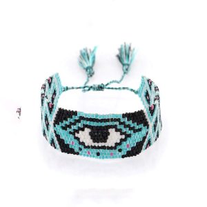 Bracelet oeil de turc perles miyuki
