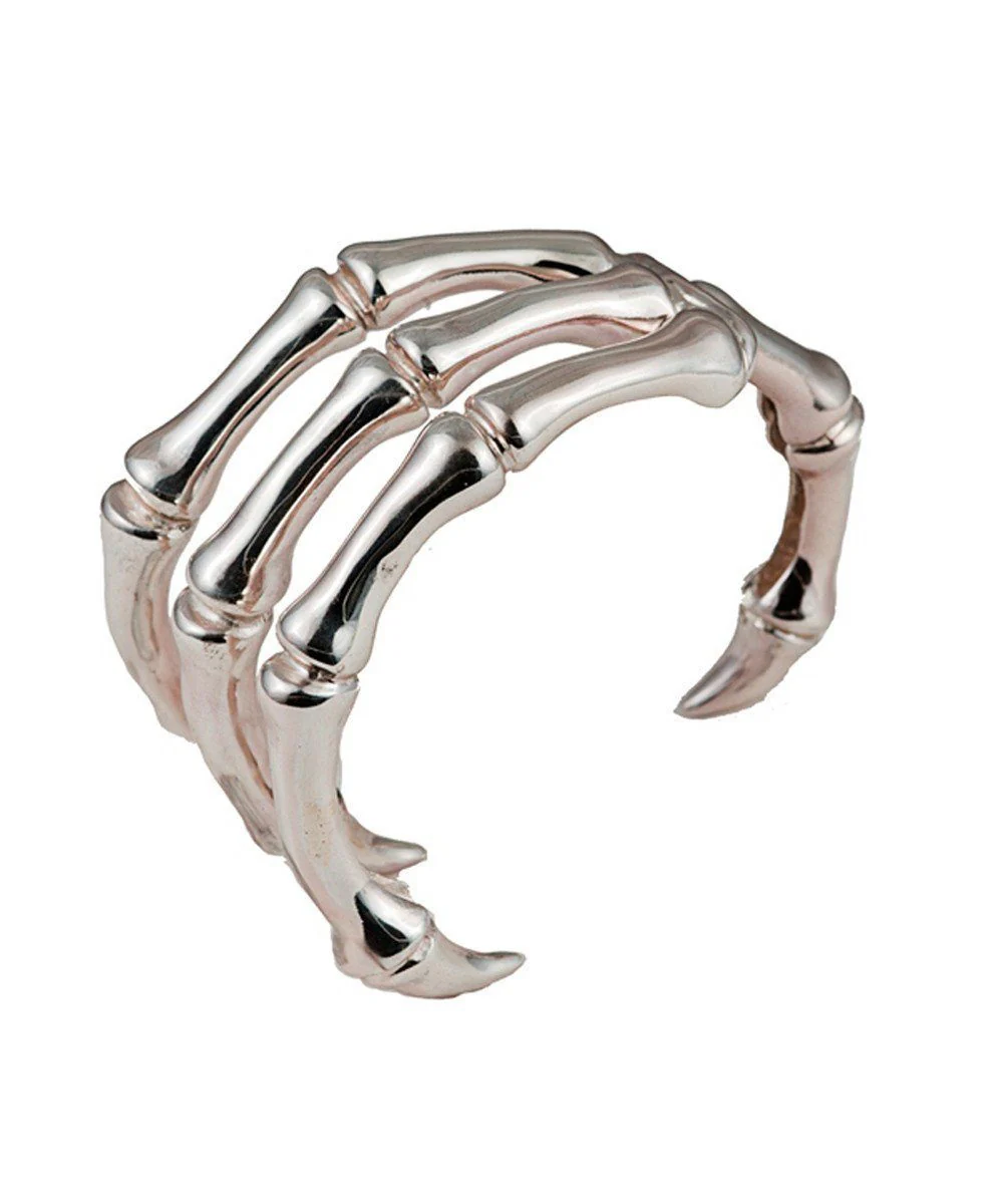 Manchette griffes d'oiseau en argent - Bernard Delettrez