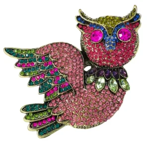 Broche Hibou Brillant