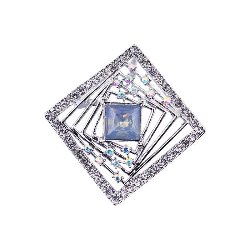 Broche Originale Tourbillon Argenté