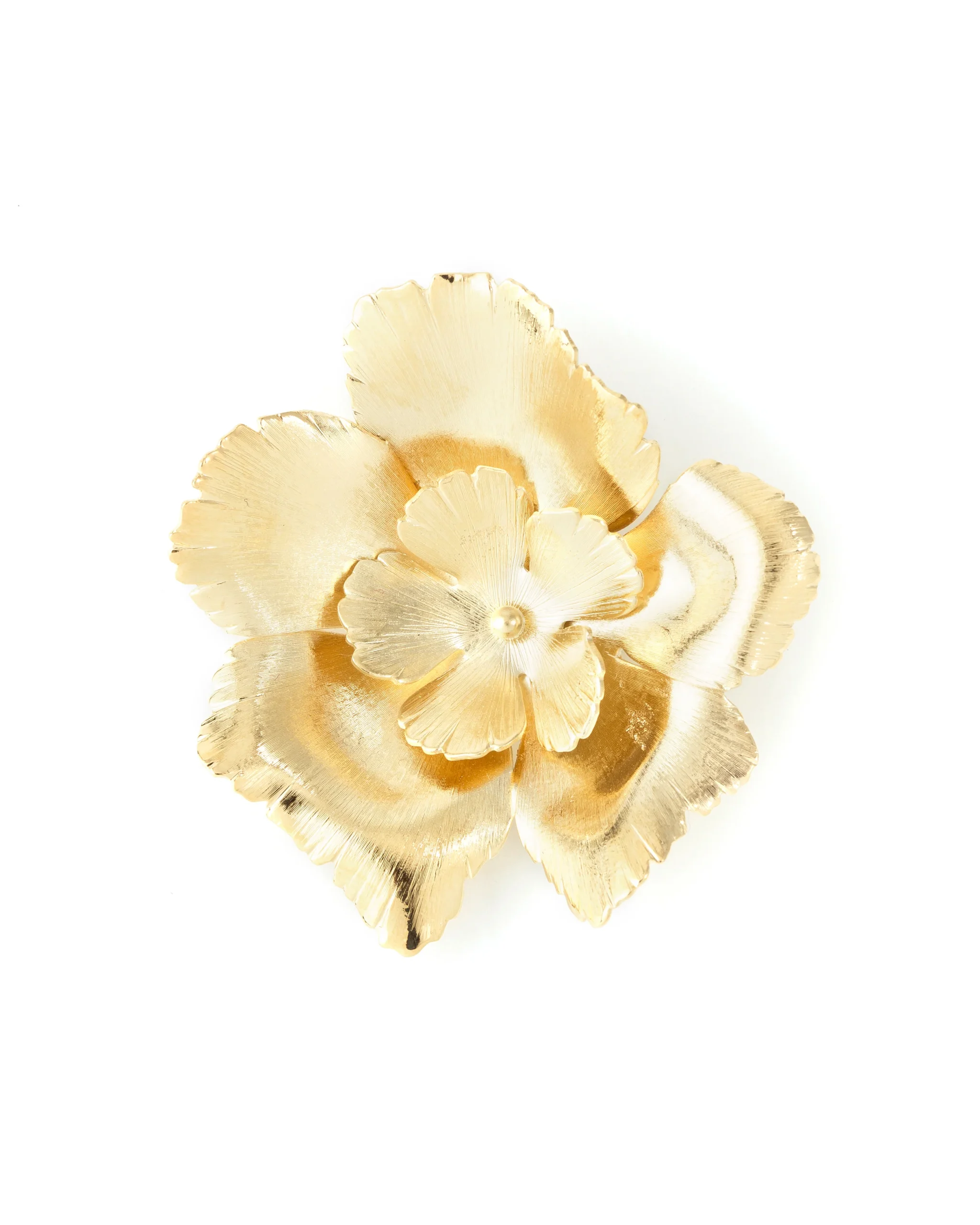 Broche Orphée Or Fleurs