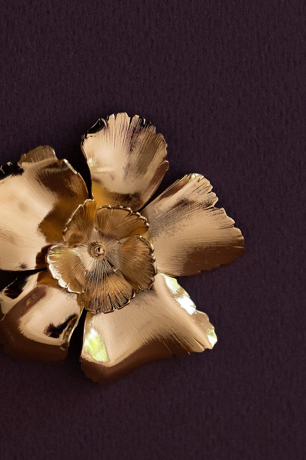 Broche Orphée Or Fleurs – Image 3