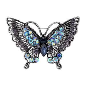 Broche Papillon Strass