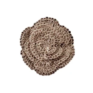 Broche Fleur crochetée - Rose - Betty Gabrielle