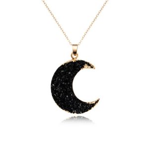 Collier femme lune