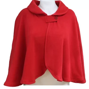 Cape Poncho en Polaire 1445 – Rouge