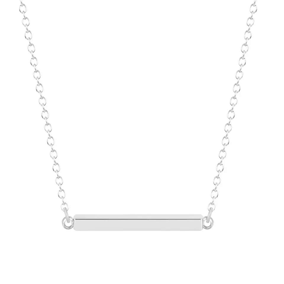 collier femme barre