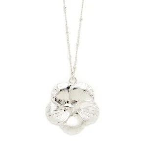 Collier Hélios Argent Fleur