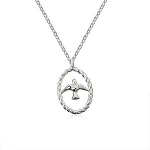 Collier hirondelle argent