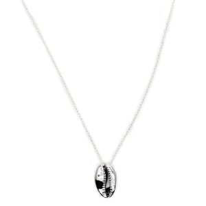 Collier femme coquillage argent