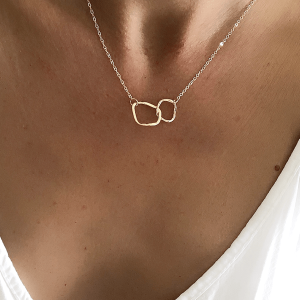 collier pendentif géométrique