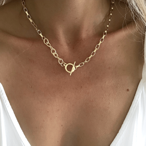 collier ras de cou grosse maille