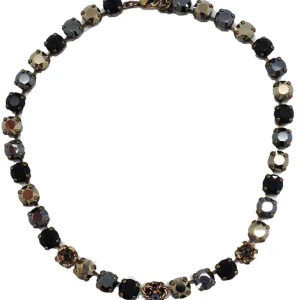 Collier cristaux Swarovski noirs - Vogline