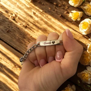 Gourmette Gravure Cubaine (Taille Homme)