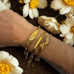 Gourmette Gravure Café (Taille Homme)