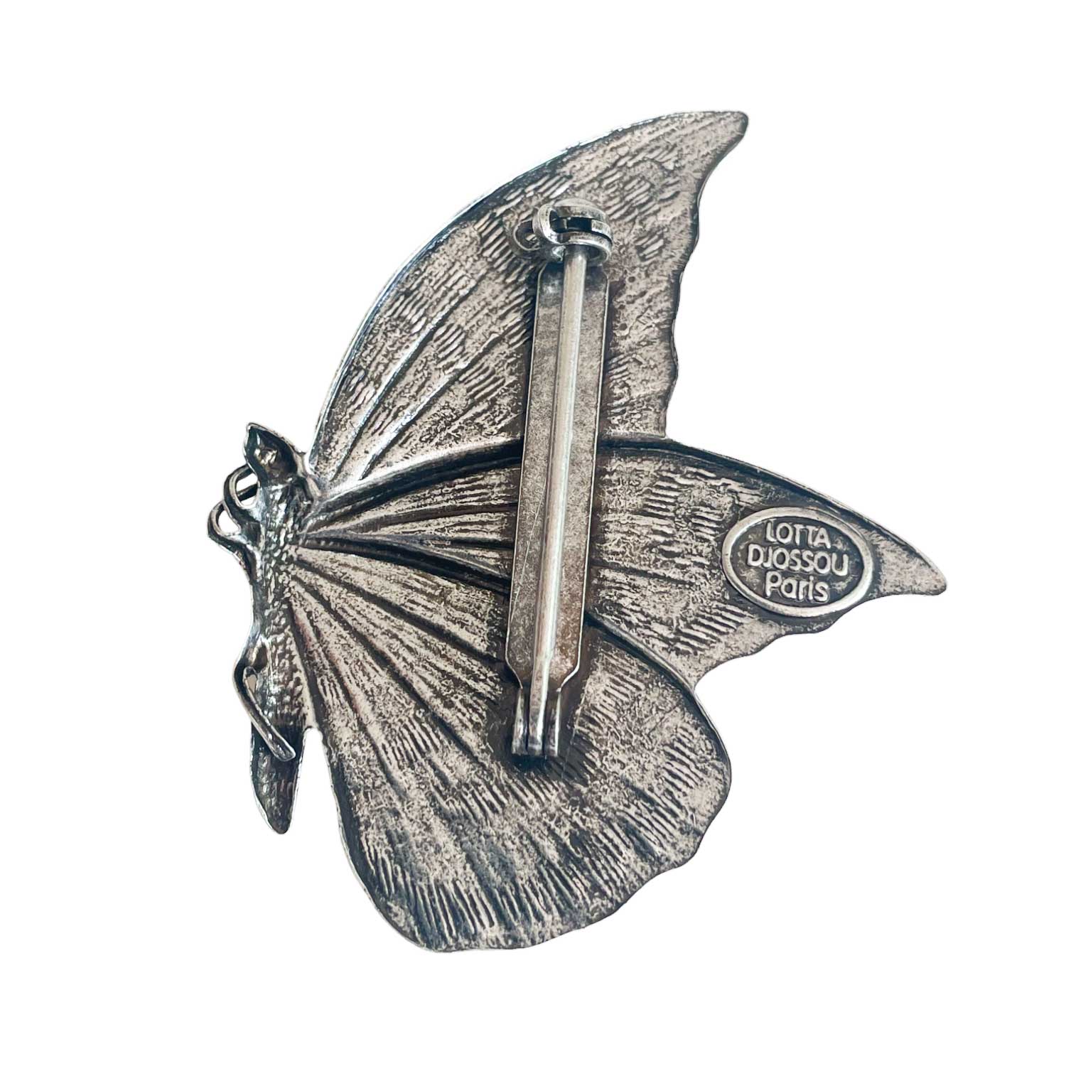 Broche Papillon Argentée – Image 2