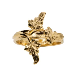 Bague Feuilles de Vigne Dorée