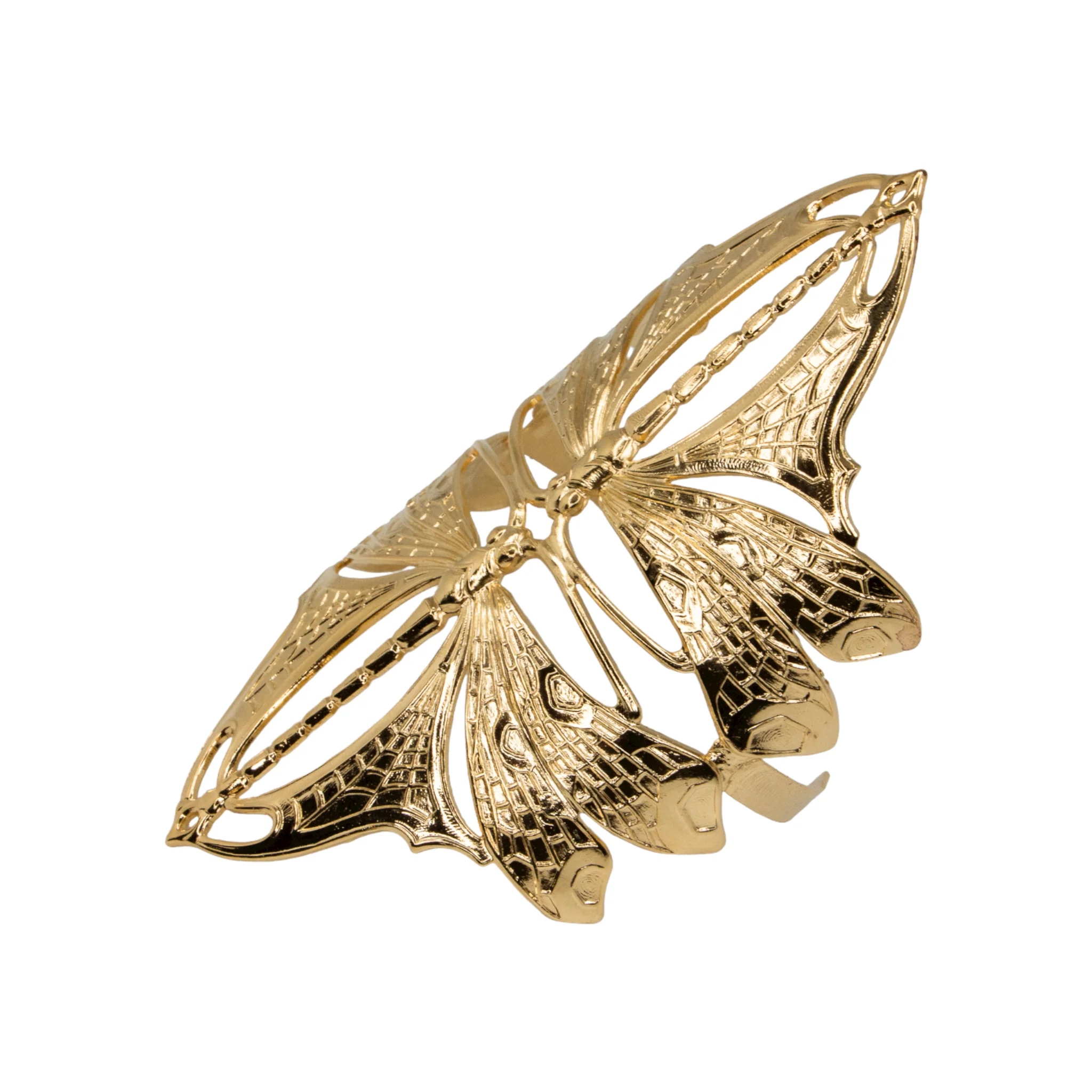 Manchette Double Libellule Dorée – Image 3