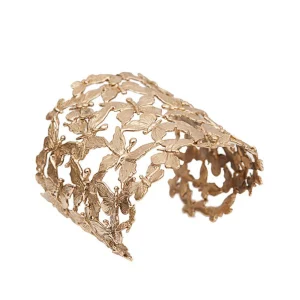 Manchette papillons en bronze - Bernard Delettrez