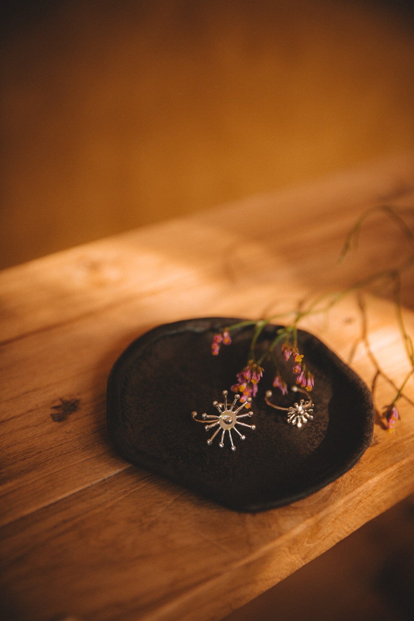 Maxi Bague Rhéa Argent Flocon Ajustable – Image 2