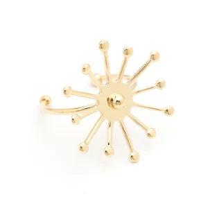 Maxi Bague Rhéa Or Flocon Ajustable