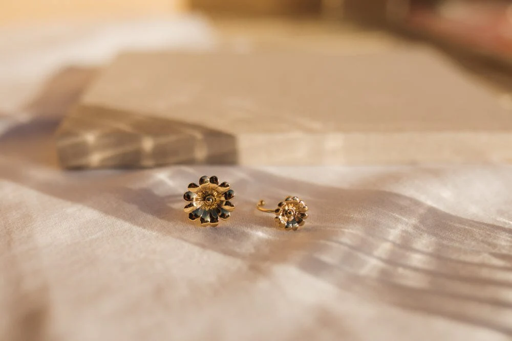 Maxi Bague Théia Or Fleur Ajustable à – Image 5