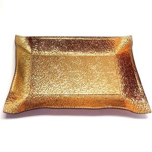Vide poche en cuir cuivré