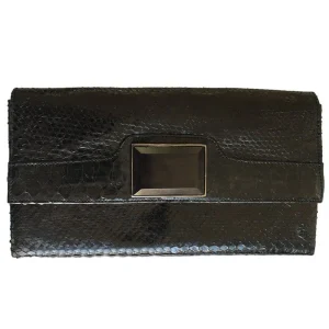 Pochette en python noir - Editions LESSisRARE