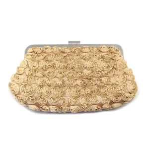 Pochette soir Petites roses ivoire - Editions LESSisRARE