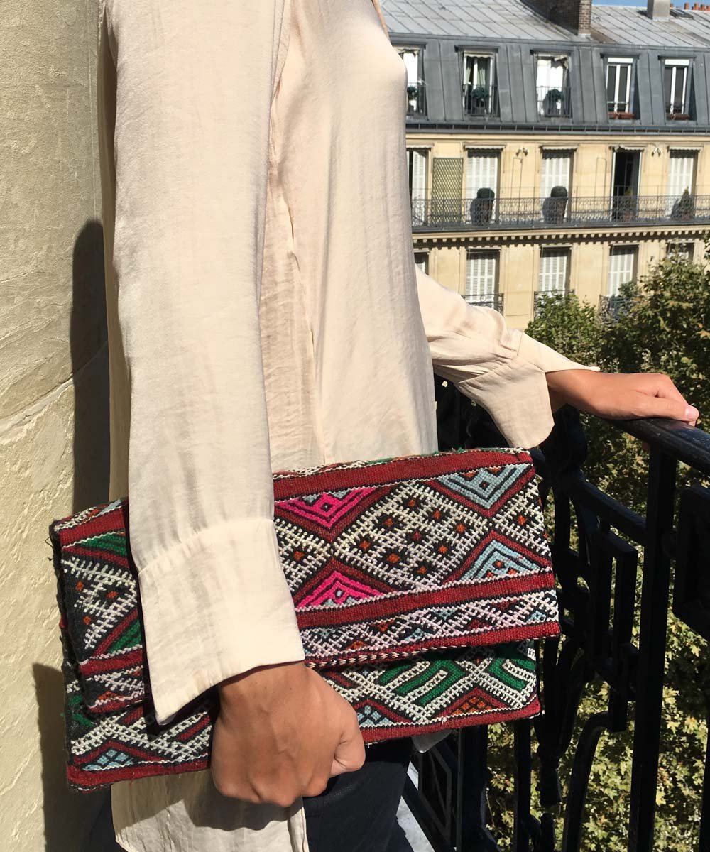 Pochette Kilim - Losanges - El Jenna