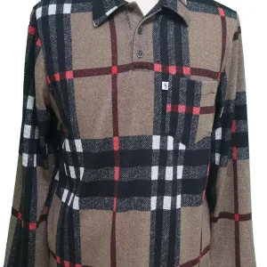 Polo Adapté à Manches Longues Style 2-6189 – Noir/Caramel