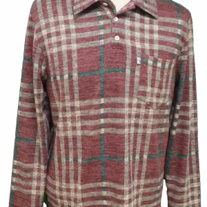 Polo Adapté à Manches Longues Style 2-6189 -Rouille/beige