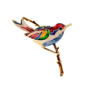 Broche Oiseau Surprise Colorée