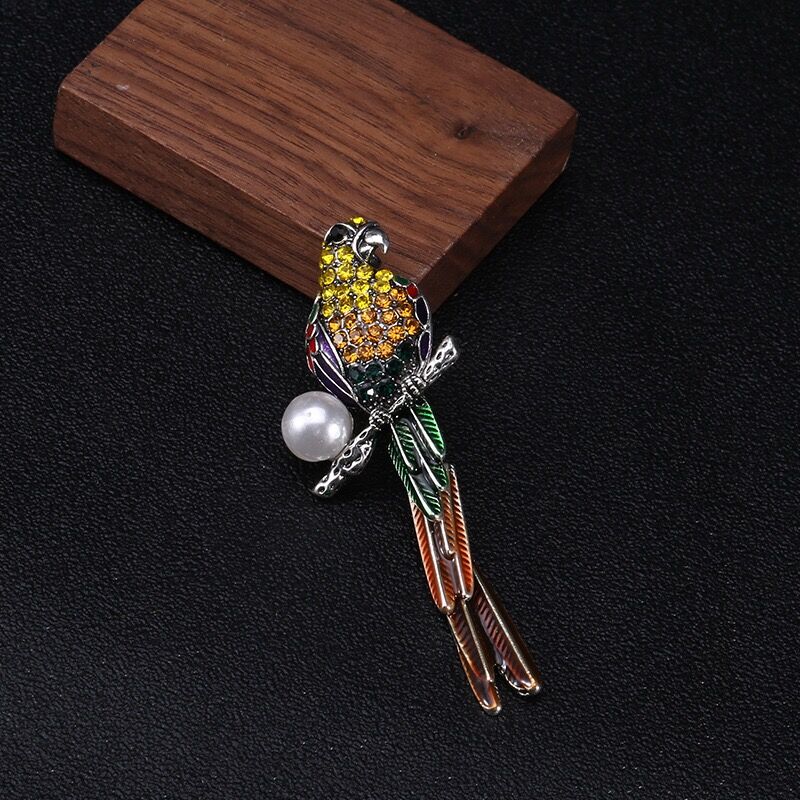 Broche Oiseau Perruche Festive – Image 2