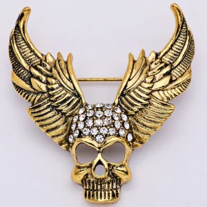 Broche Halloween Tête de Mort