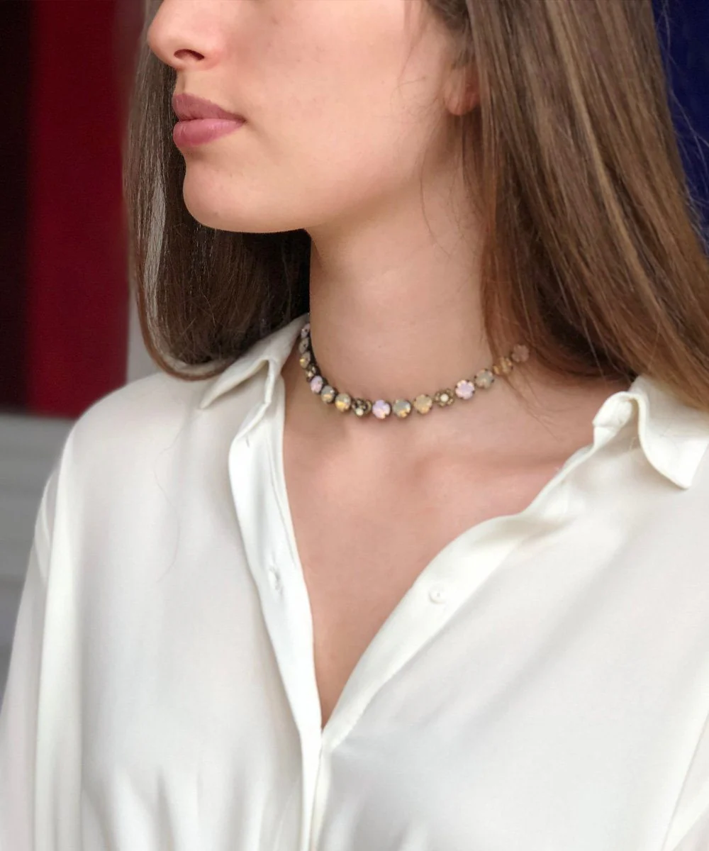 Collier cristaux Swarovski pastel - Vogline – Image 2