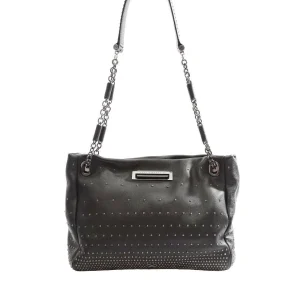 Sac Bilton en veau clouté noir - Anya Hindmarch